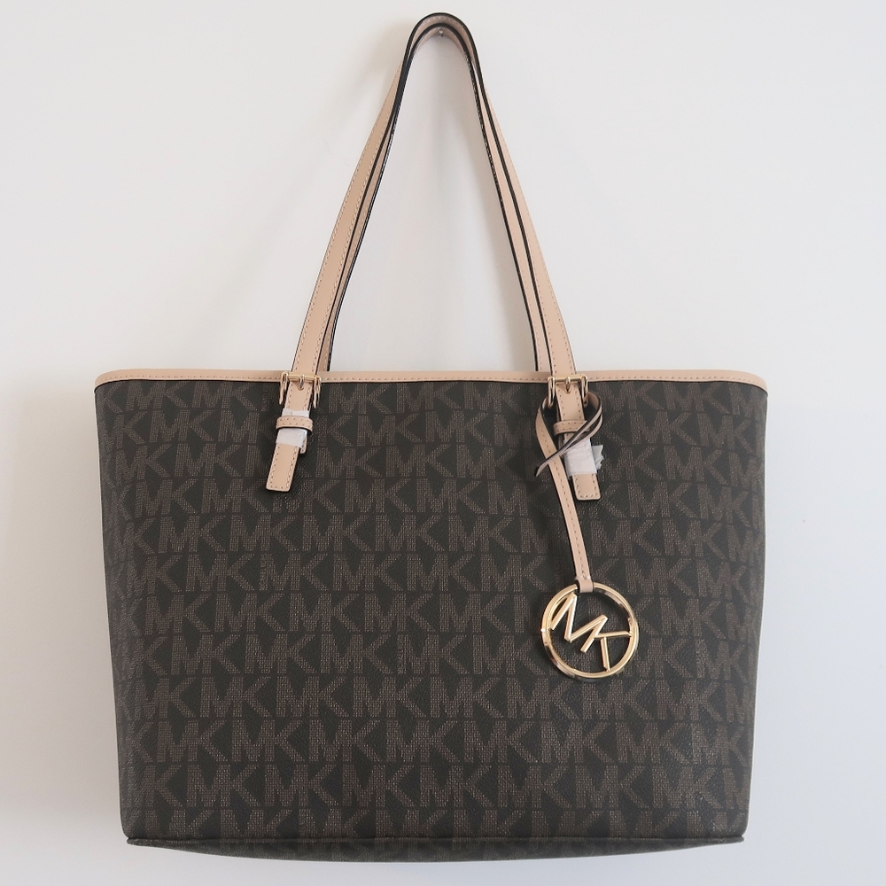 🔥🔥SALE🔥🌼Michael Kors Jet Set Travel Tote Brown
